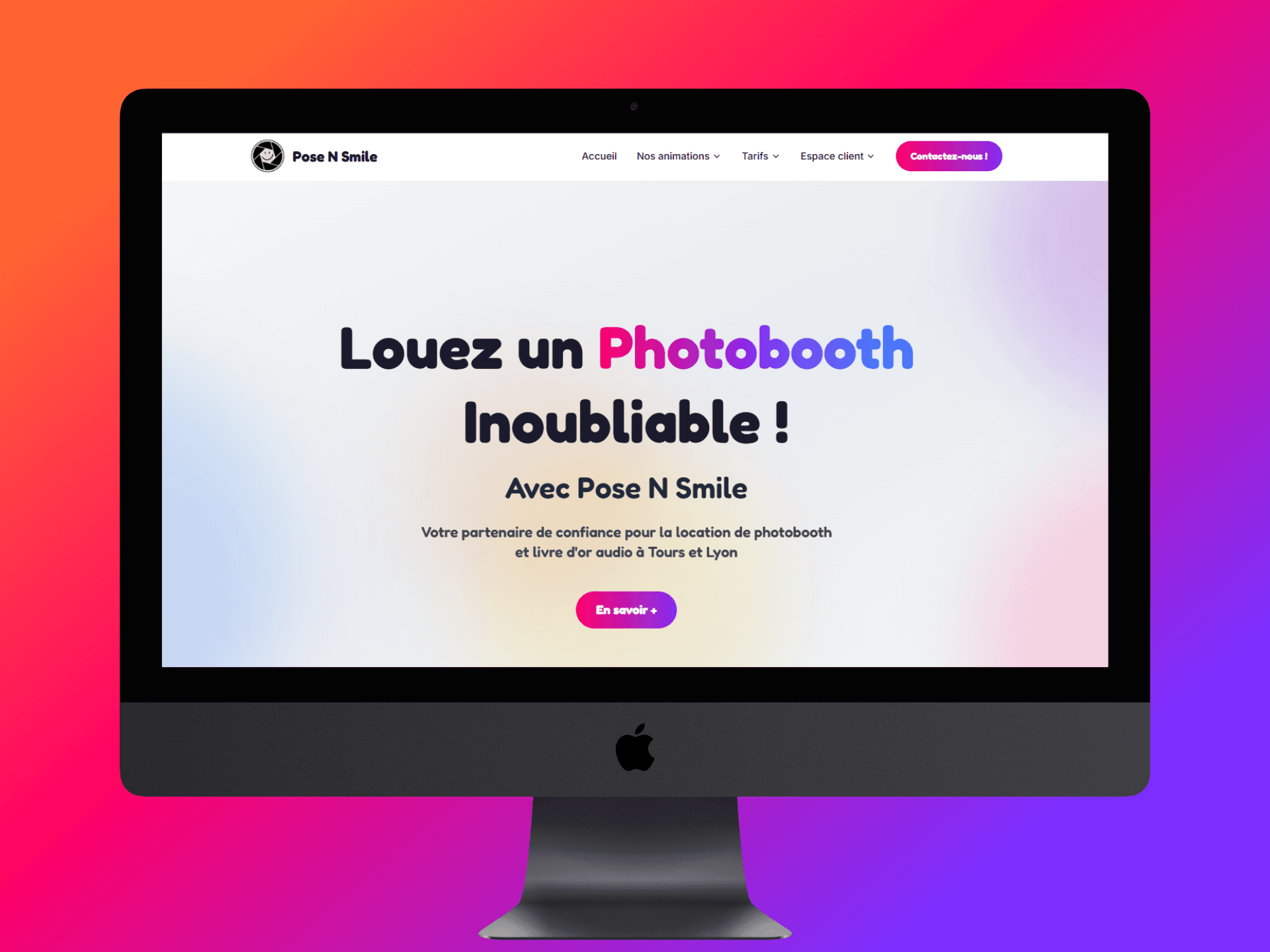 Mockup site Pose N Smile