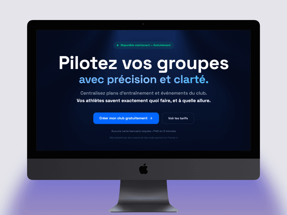 Mockup PlaniTeam - SaaS Multi-Club